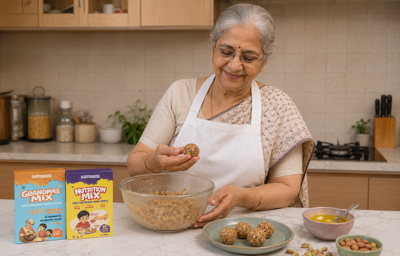 Grandma’s & Nutrition Mix Energy Ladoo